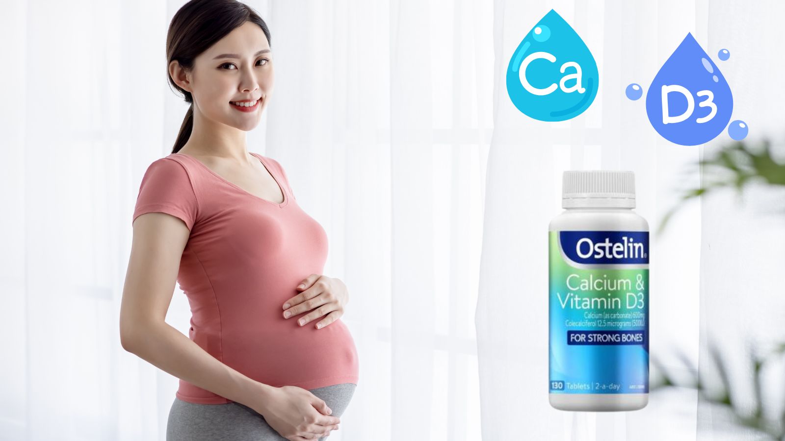  Canxi Ostelin bổ sung đủ 2 dưỡng chất cần thiết cho bà bầu