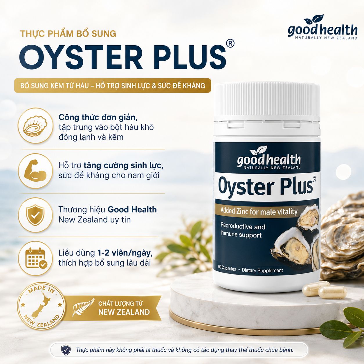 Mua ngay Oyster Plus 60 vi&ecirc;n ch&iacute;nh h&atilde;ng tại Pharmart.vn