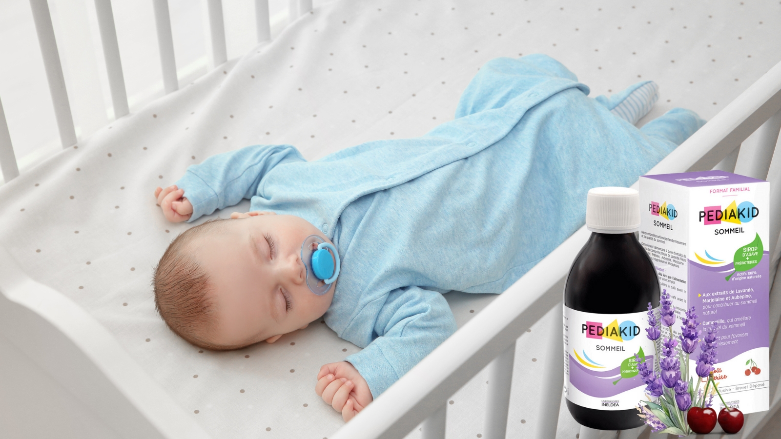 Pediakid Sommeil với các thành phần thiên nhiên giúp trẻ ngủ ngon và sâu giấc hơn
