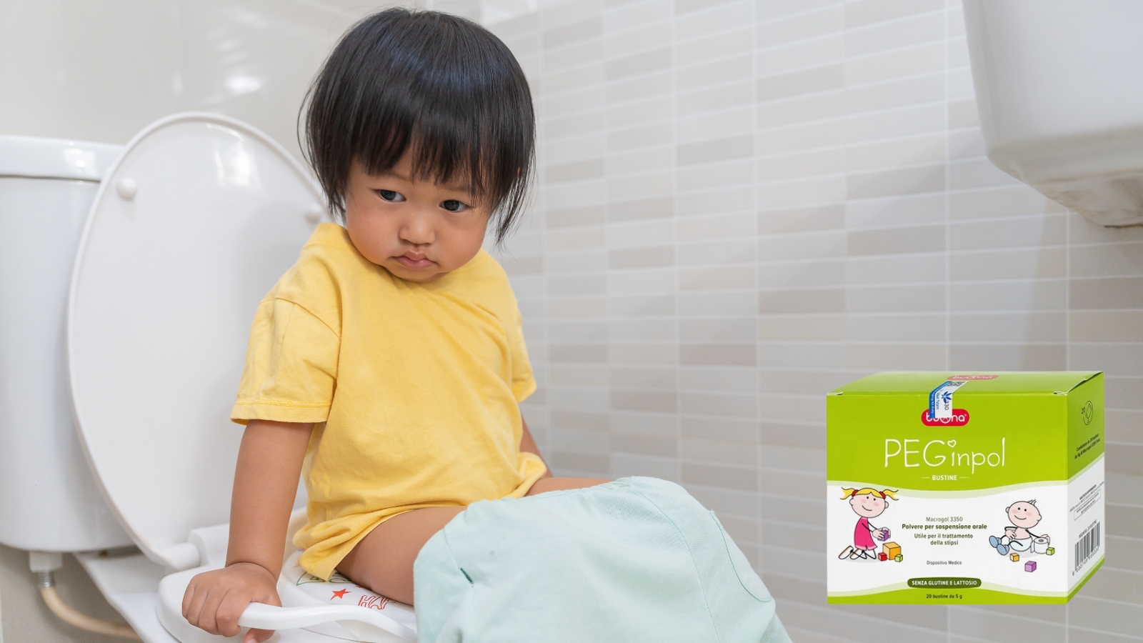 Hỗn dịch uống PEGinpol Macrogol giúp cải thiện tình trạng táo bón cho trẻ em