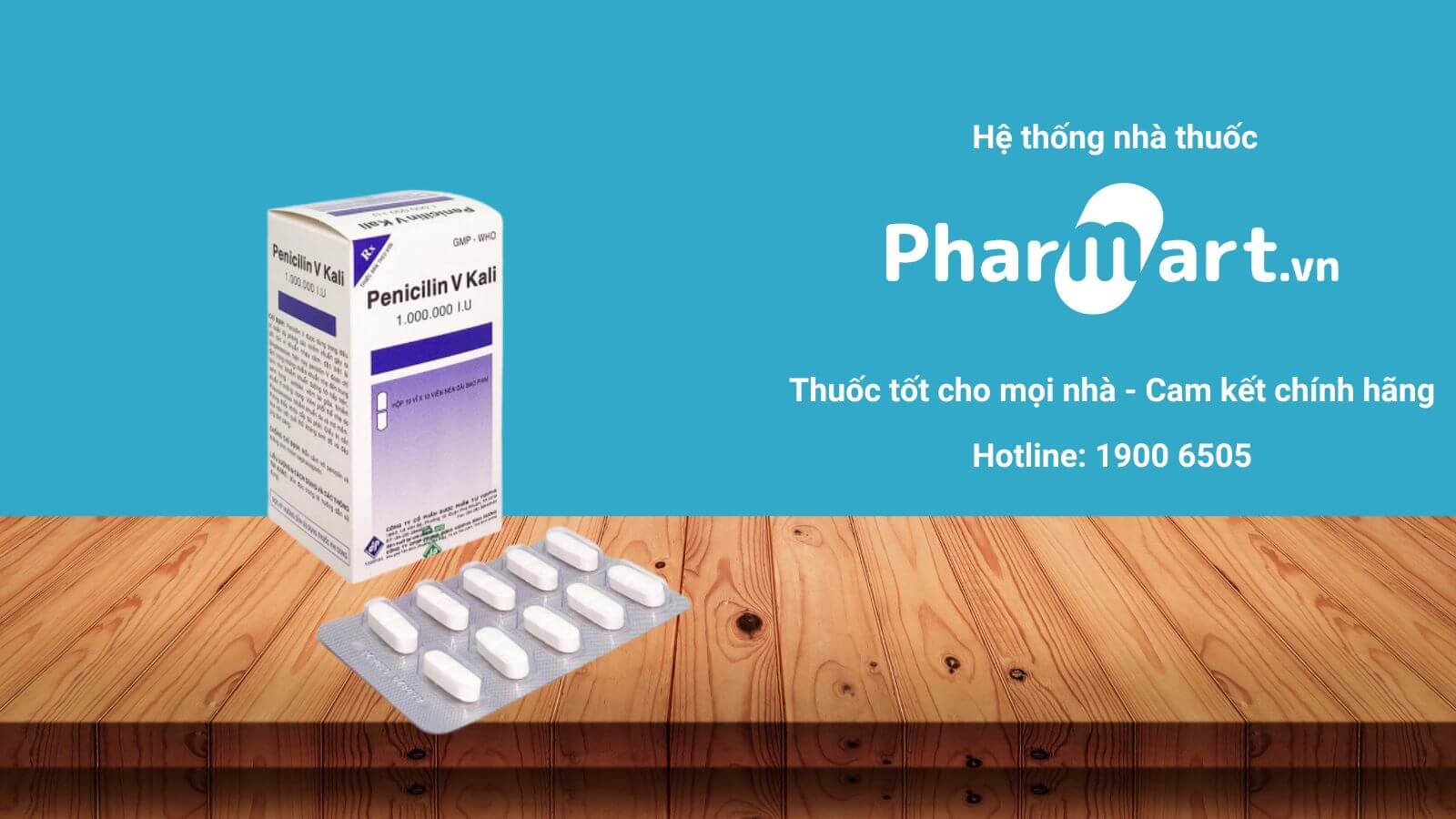 Mua ngay Penicillin v kali 1.000.000 IU chính hãng tại Pharmart.vn