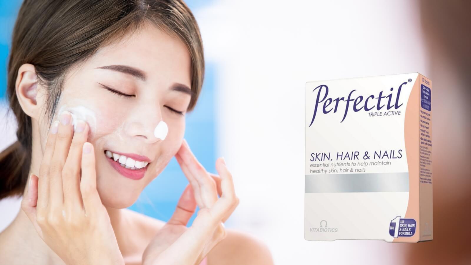 Perfectil mang đến tác dụng tuyệt vời cho cả da, tóc và móng