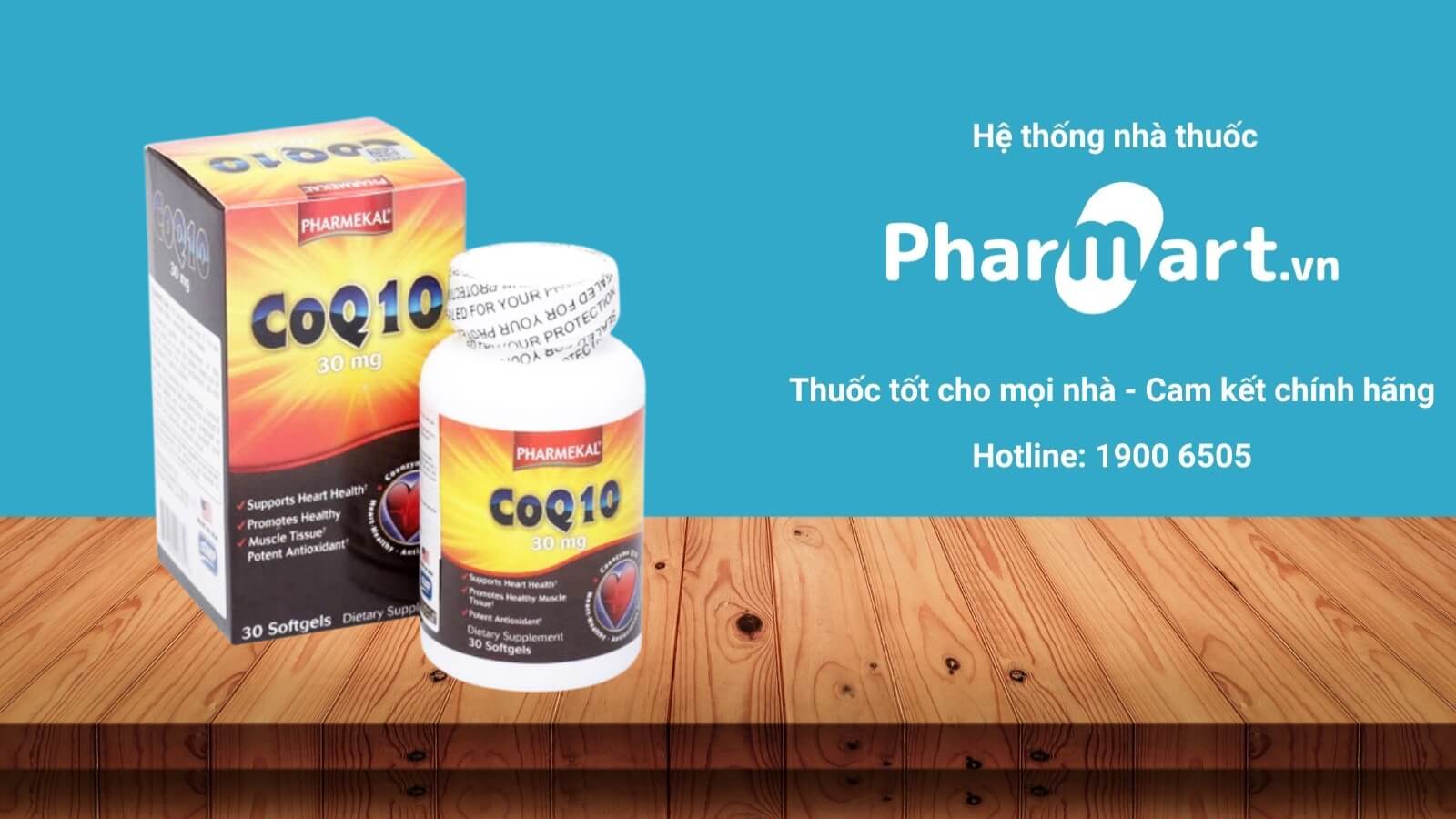 Pharmekal CoQ10 30mg hiện đang được phân phối chính hãng tại Pharmart.vn