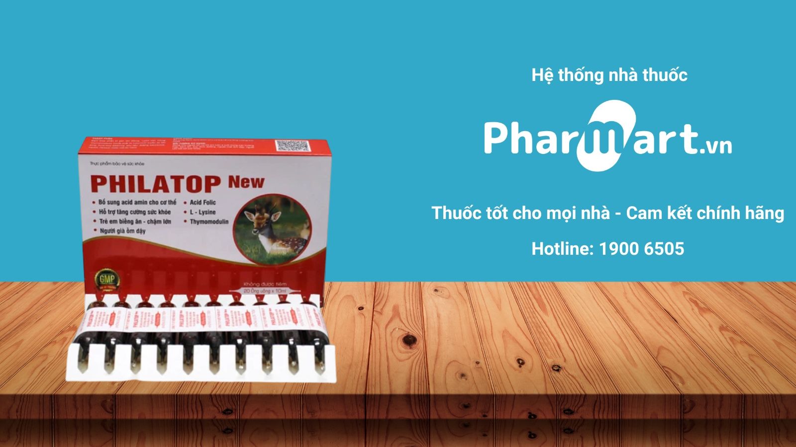 Philatop ống thủy tinh đang được bán chính hãng tại Nhà thuốc Pharmart.vn