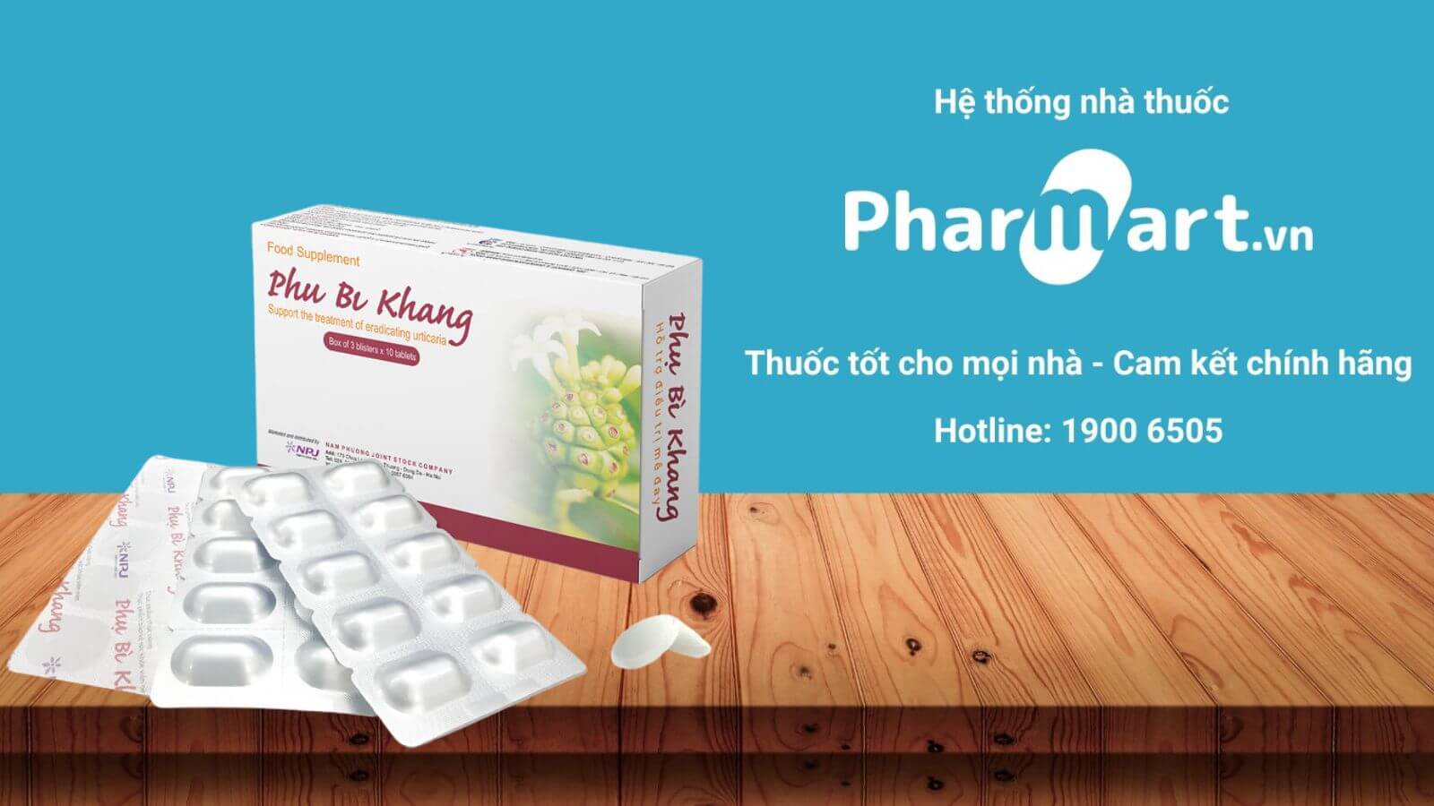 Đặt mua viên uống Phụ Bì Khang giá tốt tại Pharmart