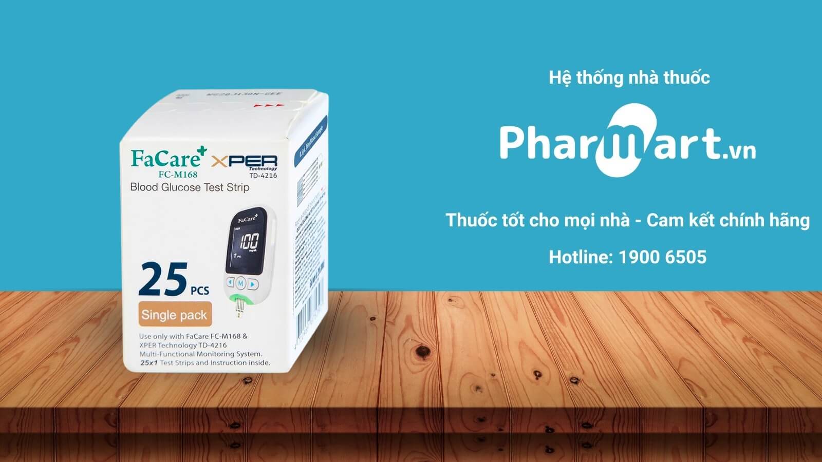 Que thử đường huyết FaCare FC M168 được phân phối chính hãng tại Pharmart