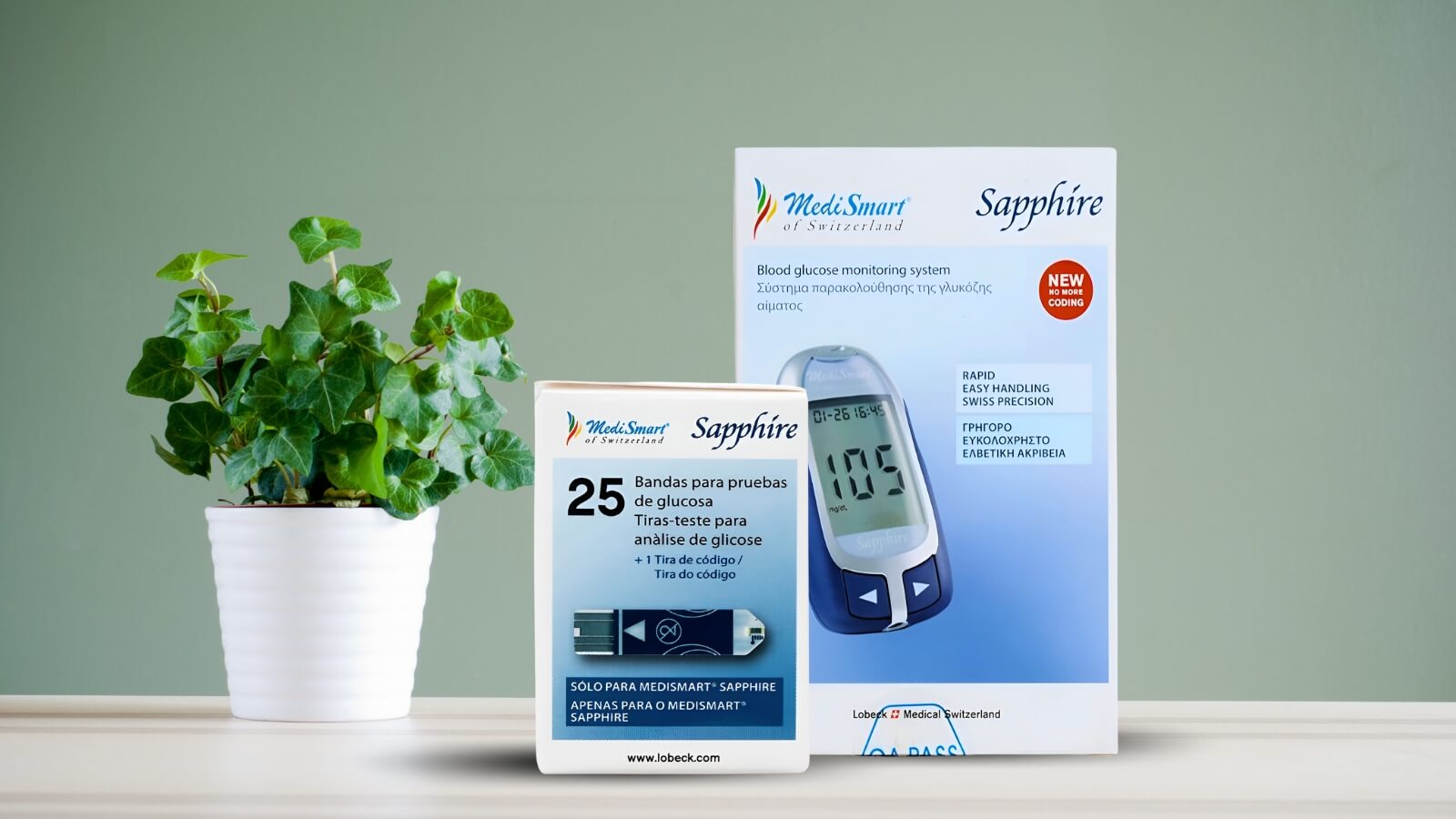 Que thử đường huyết MediSmart hộp 25 que