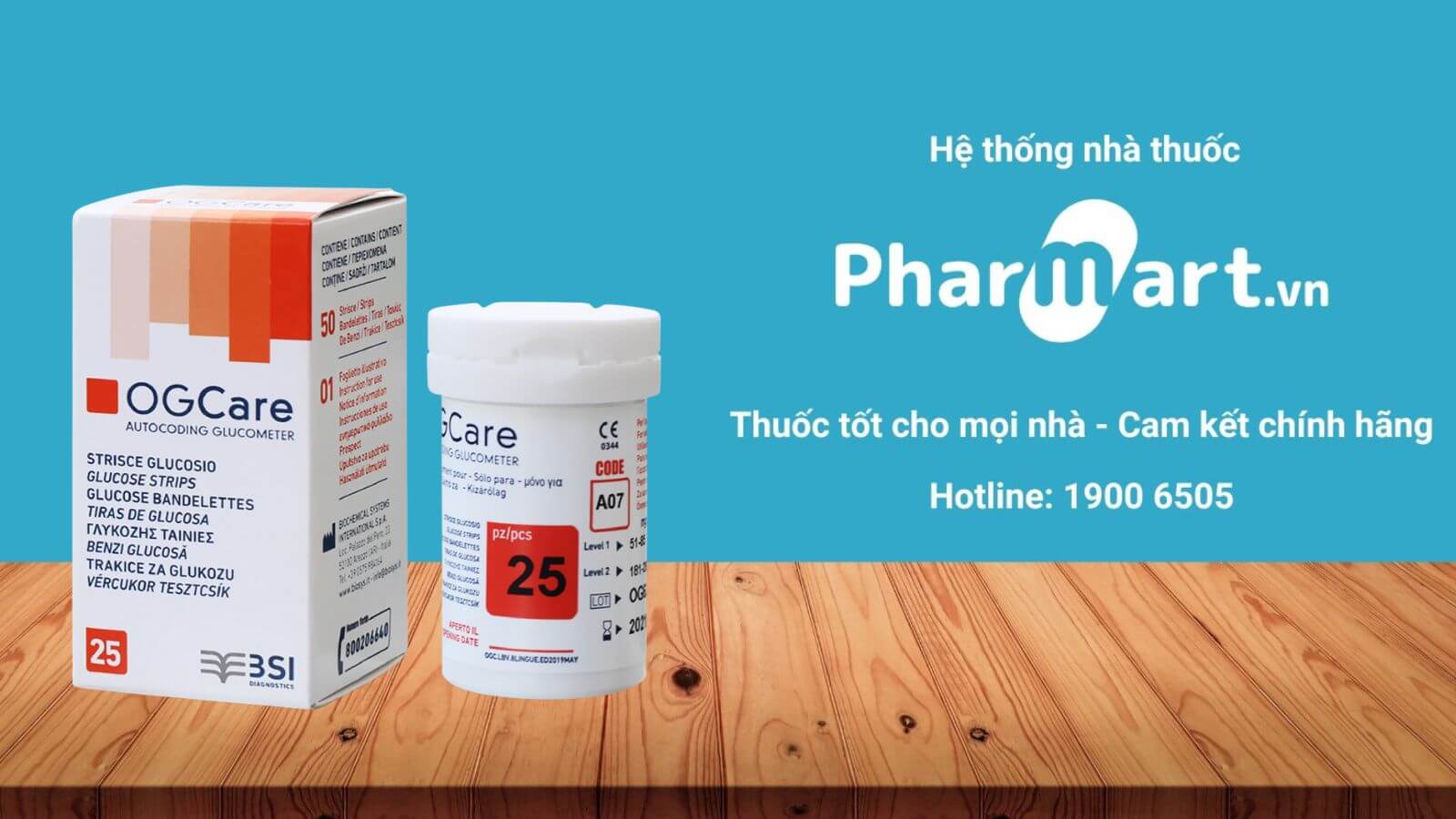 Đặt mua que thử đường huyết của OGCARE giá tốt tại Pharmart