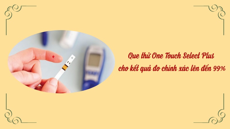 Lấy máu trên que thử One Touch Select Plus