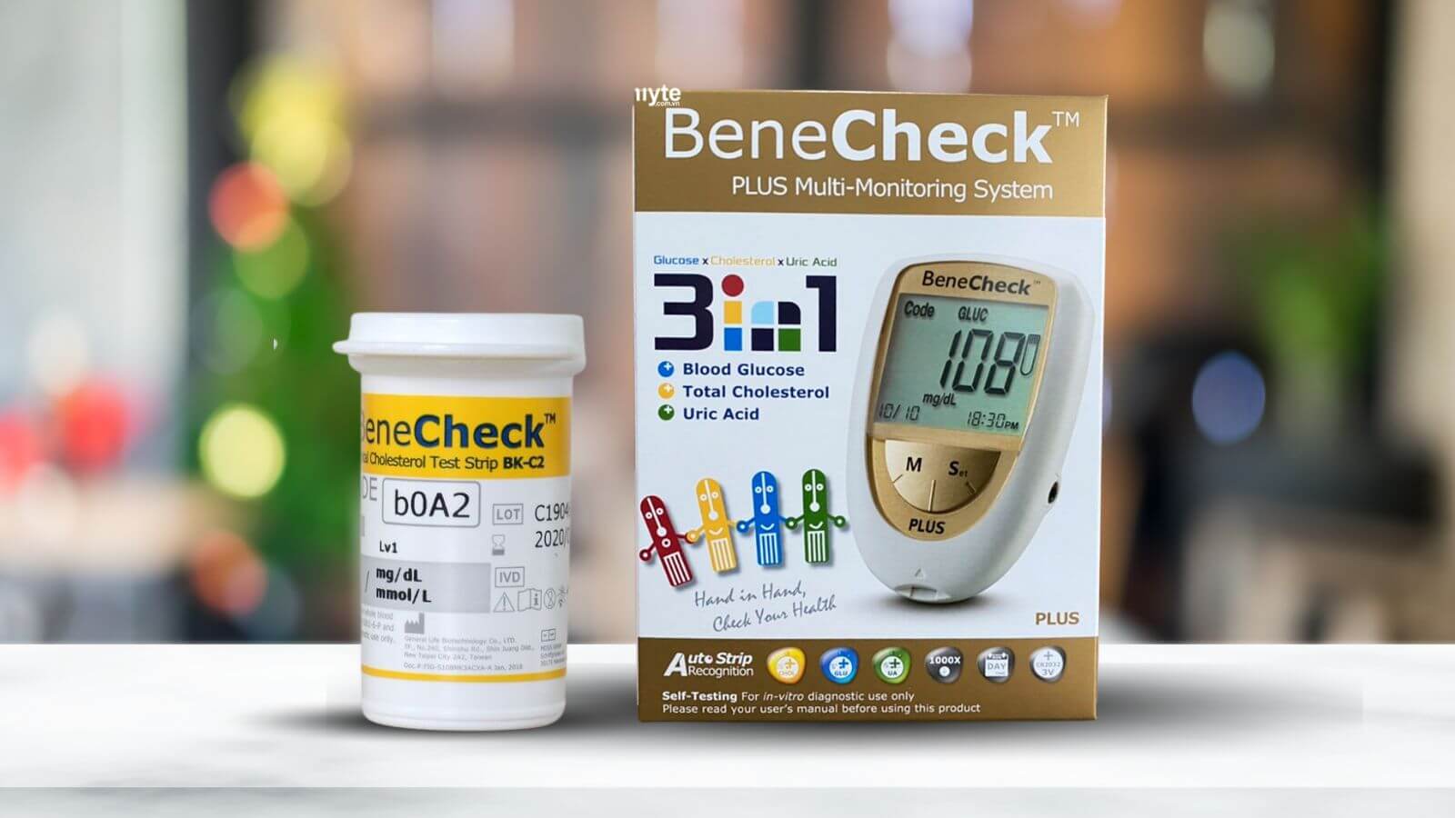 Que thử mỡ máu Benecheck hộp 10 que