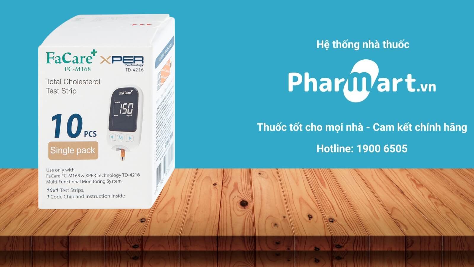 Que thử mỡ máu Cholesterol M168 được phân phối chính hãng tại Pharmart