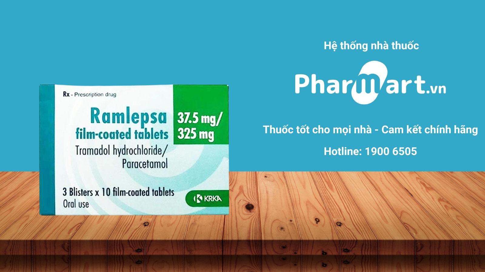 Mua ngay thuốc Ramlepsa 37.5mg/325mg chính hãng tại Pharmart.vn