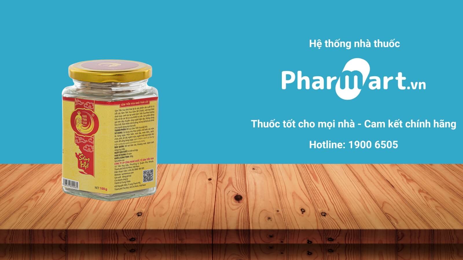 Mua Sâm tiến vui thái lát chính hãng tại Pharmart.vn