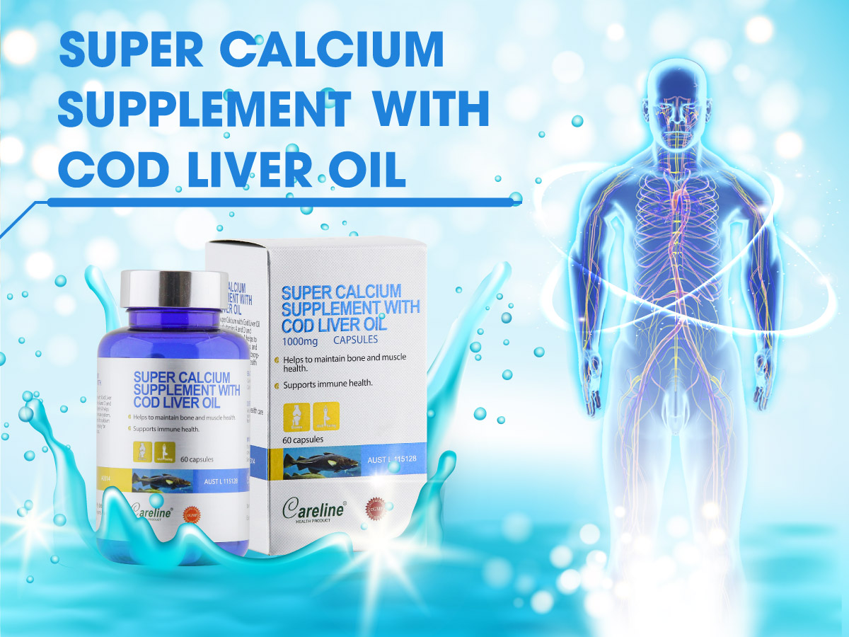Super Calcium Supplement with Cod Liver Oil hội tụ nhiều công dụng vượt trội