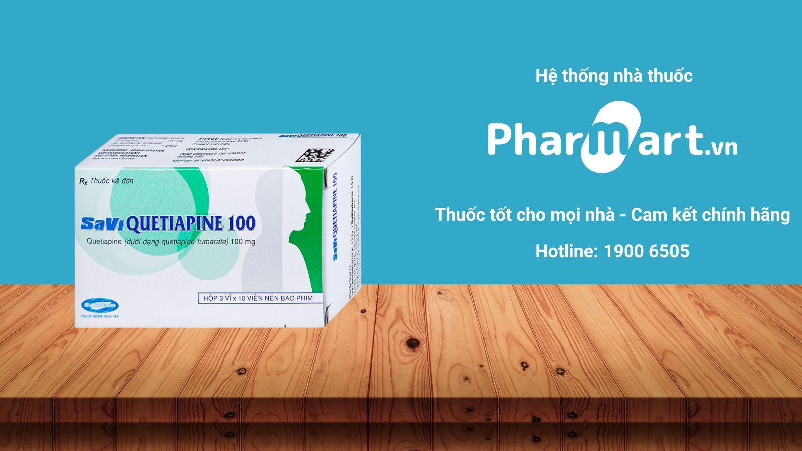 Mua ngay Savi Quetiapine 100 chính hãng tại Pharmart.vn