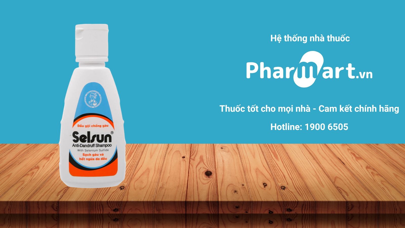 Dầu gội chống gàu Selsun đang được bán chính hãng tại Nhà thuốc Pharmart.vn
