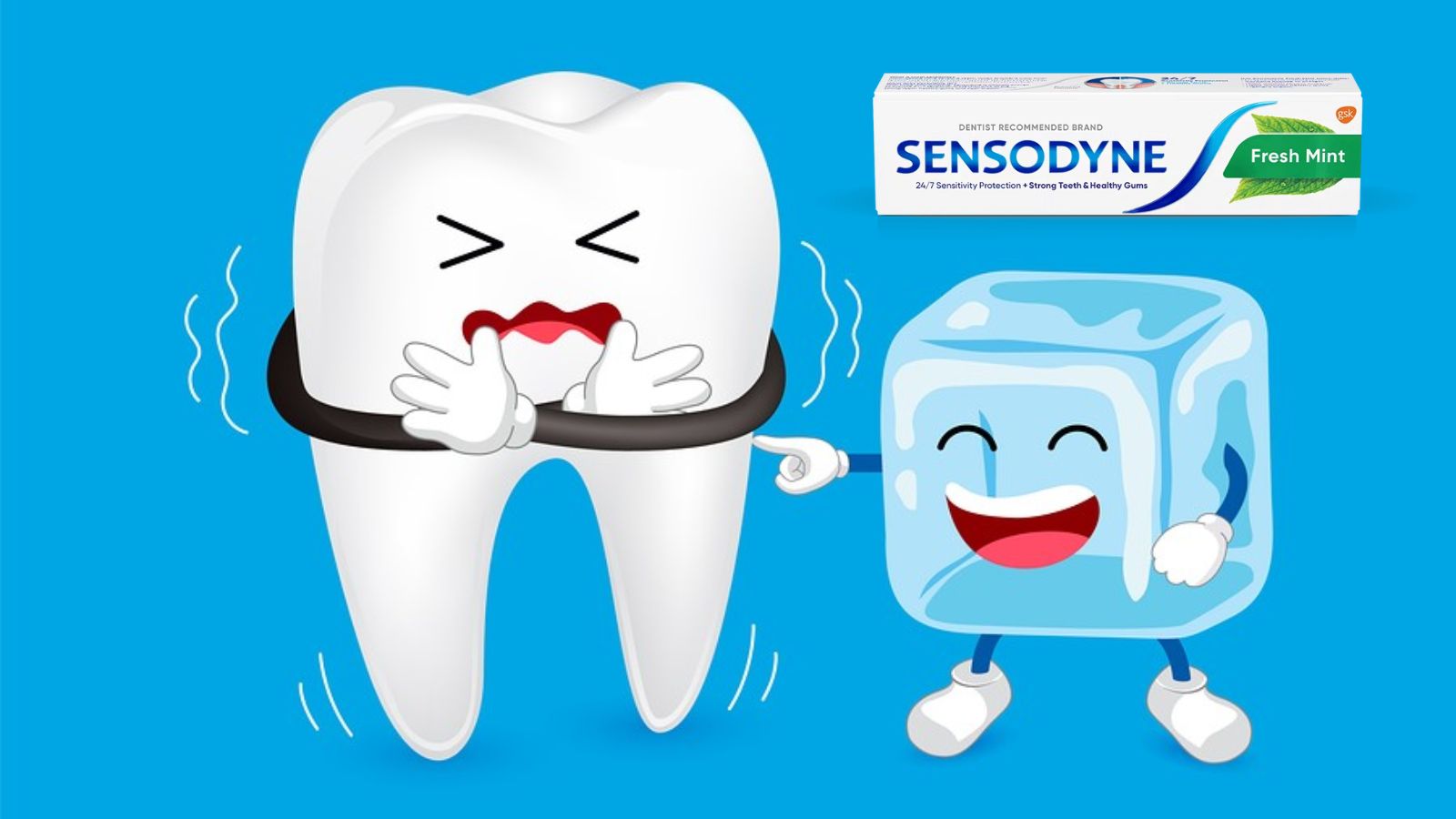 Sensodyne Fresh mint - Giảm ê buốt răng