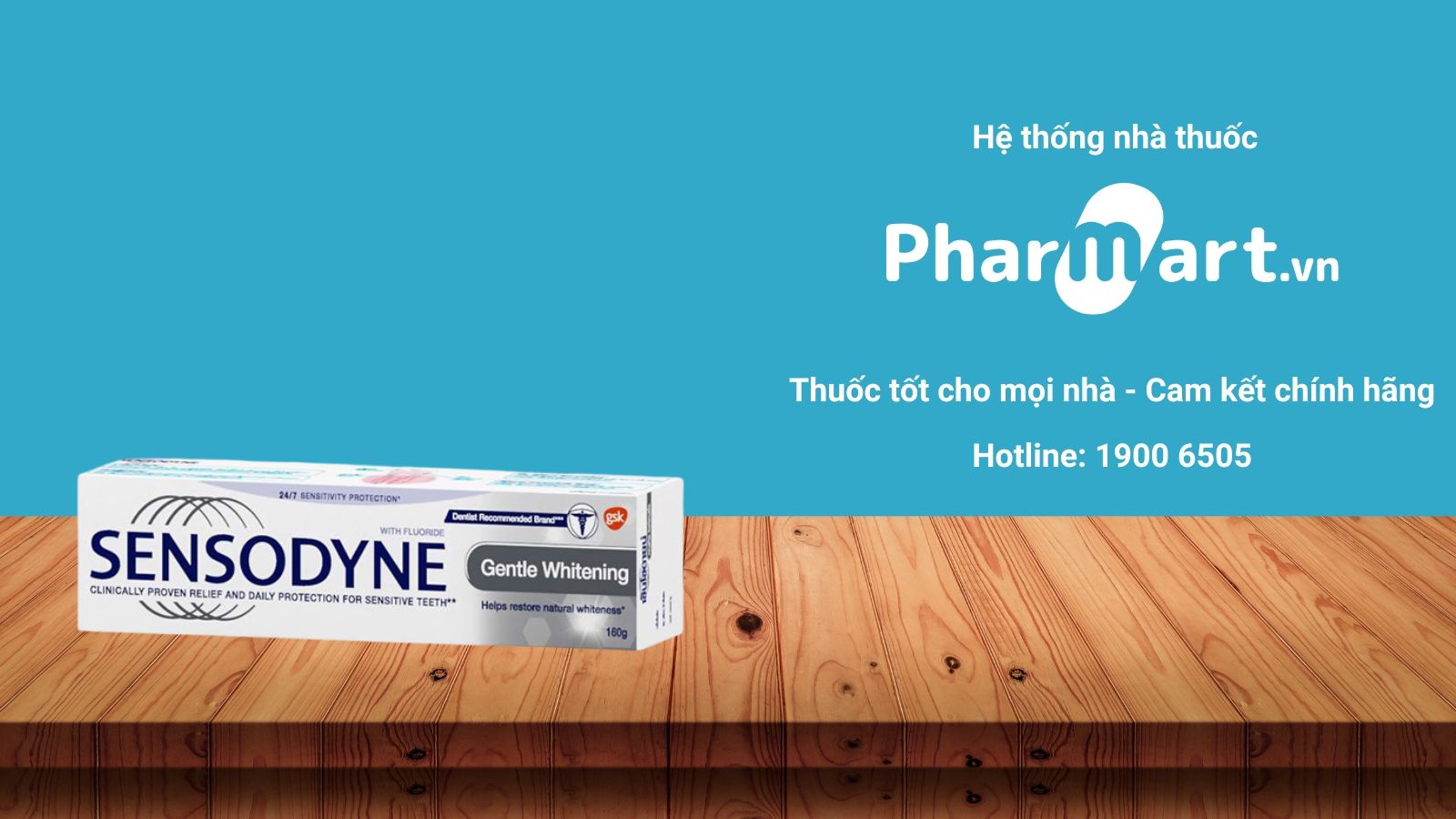 Sensodyne Gentle Whitening đang được bán chính hãng tại Nhà thuốc Pharmart.vn