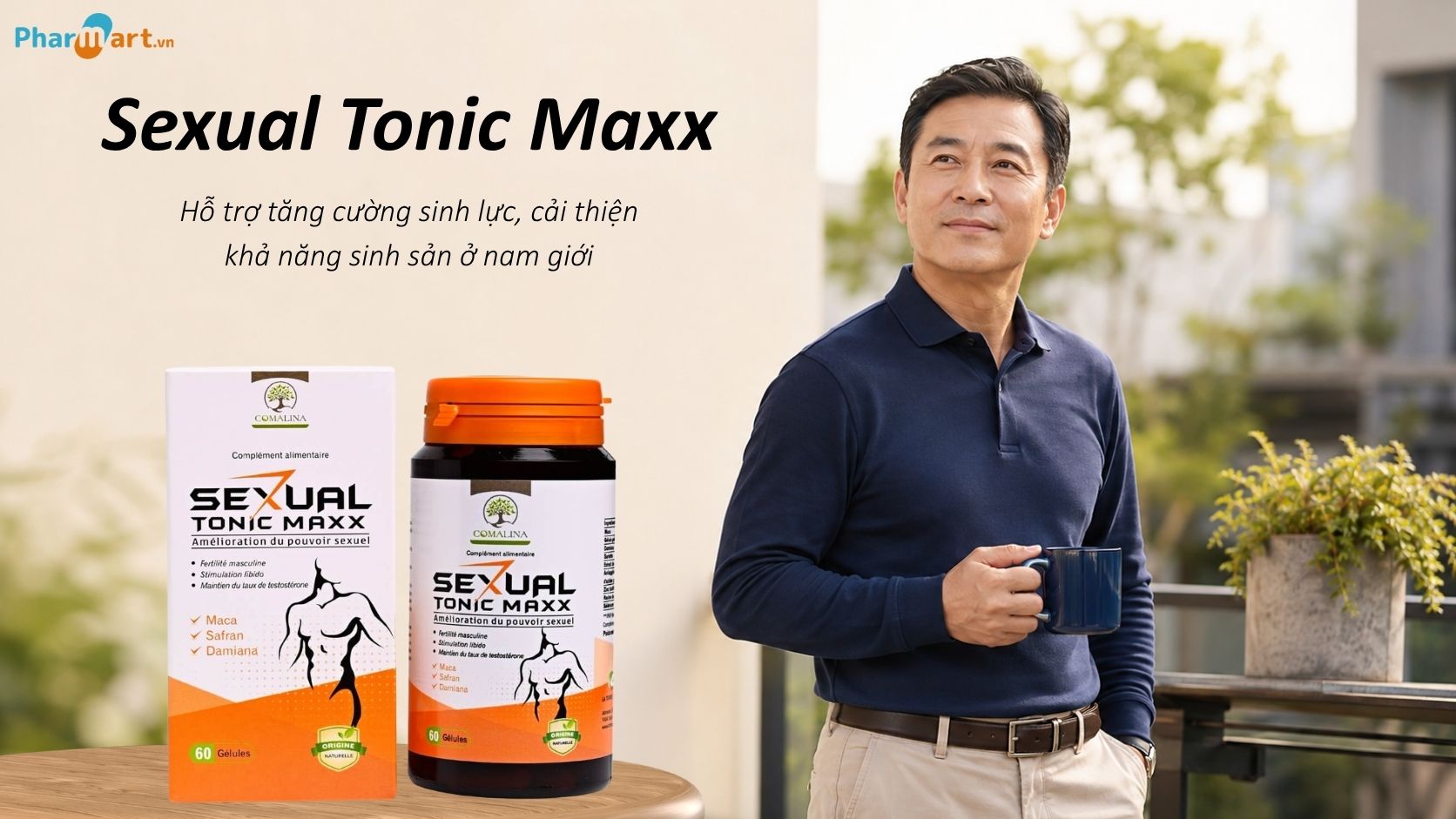 Sexual Tonic Maxx hỗ trợ sinh lực và sức khỏe sinh sản cho nam giới