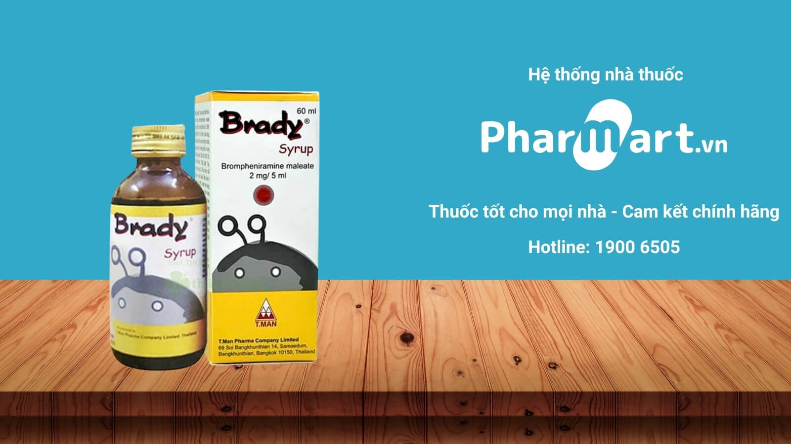 Mua Siro Brady chính hãng tại Pharmart.vn