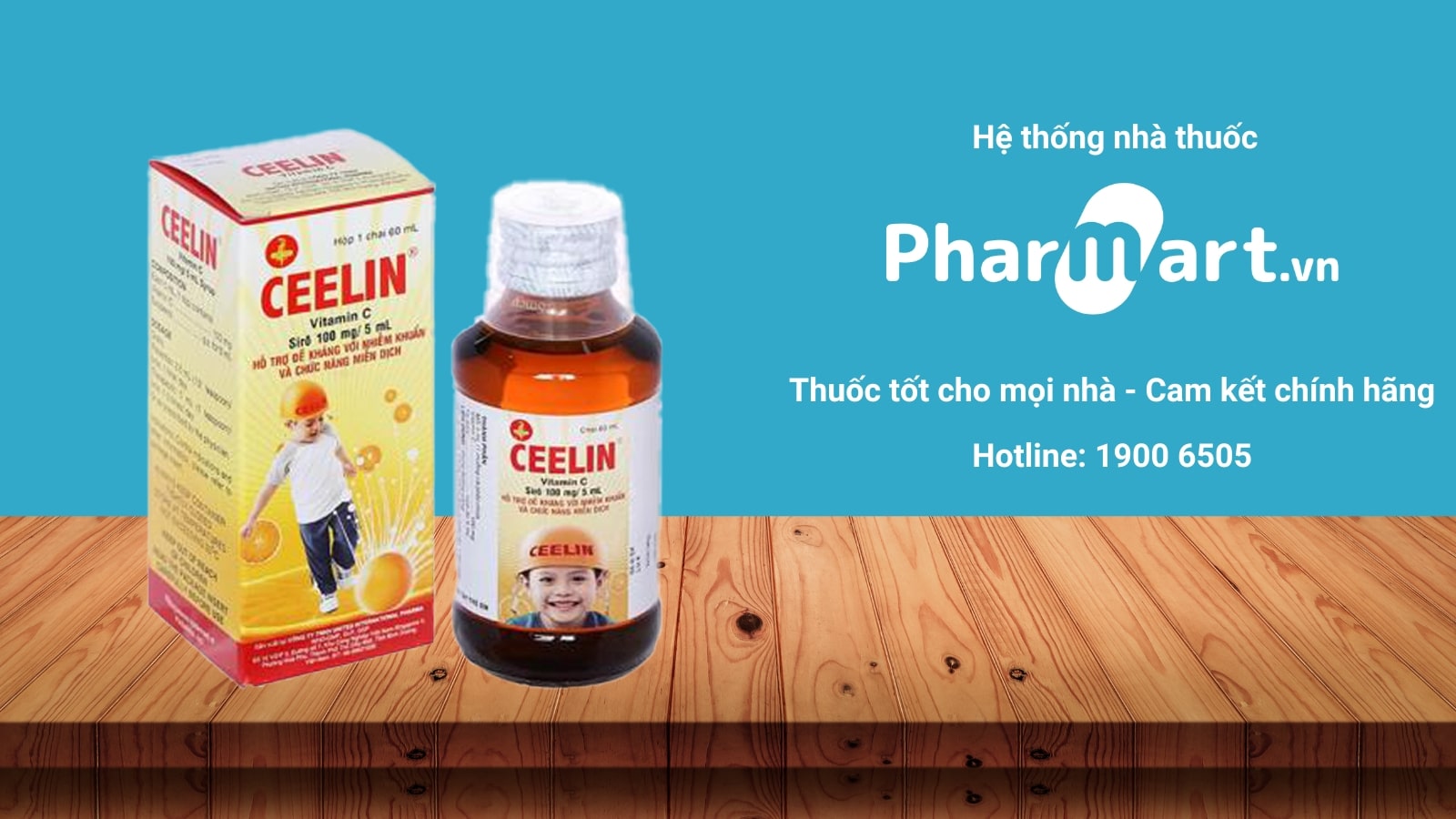 Siro Ceelin Lọ 60ml - Bổ sung vitamin C, tăng cường miễn dịch đang được bán chính hãng tại Nhà thuốc Pharmart.vn