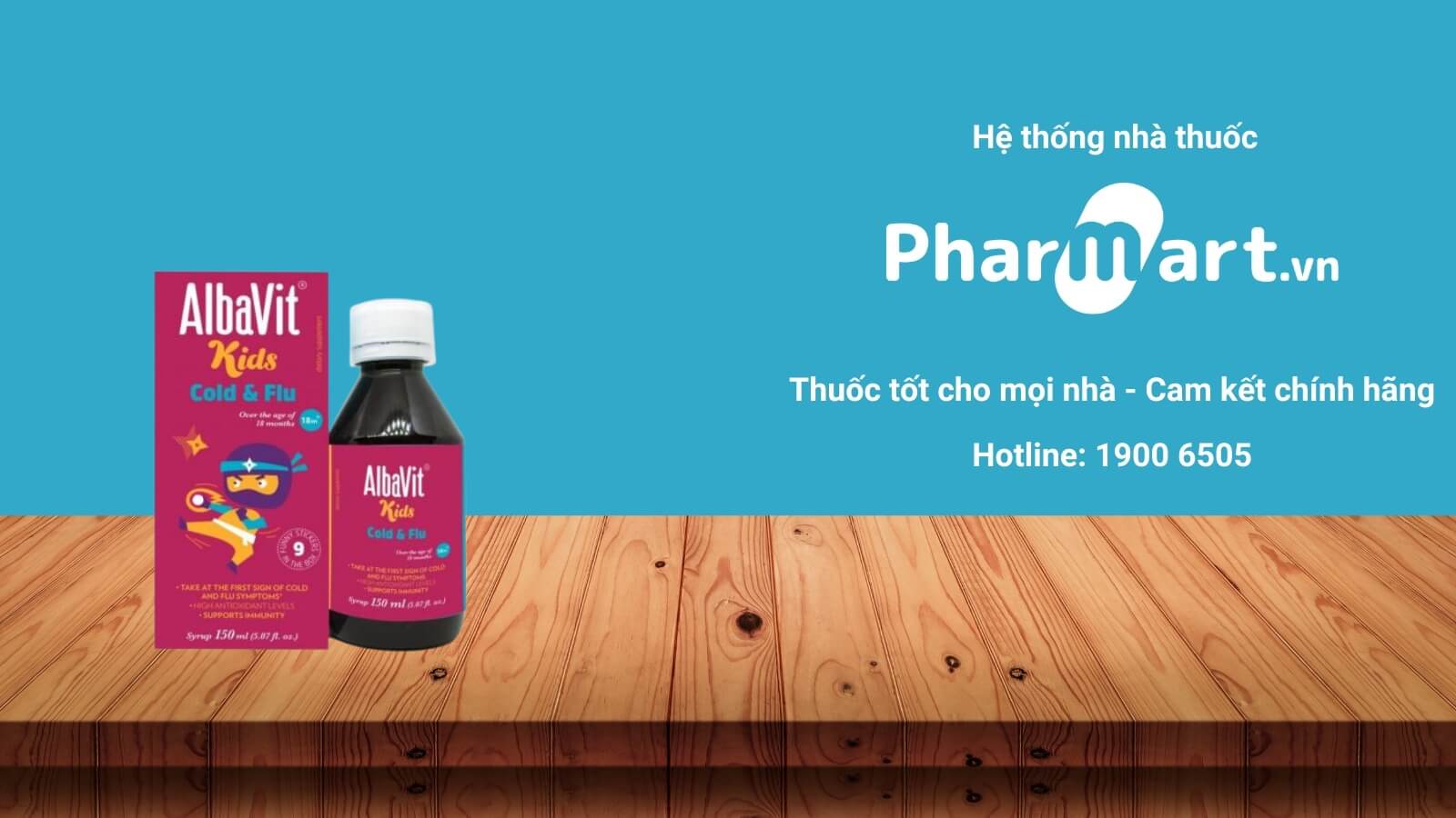 Mua Albavit Kids Cold & Flu uy tín, chính hãng tại Pharmart.vn