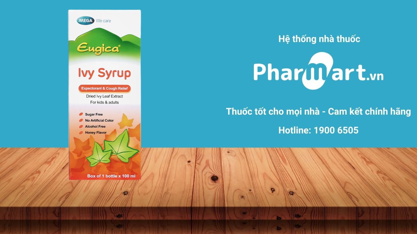 Siro ho Eugica Ivy Syrup bổ phế, long đờm, giảm ho hiệu quả