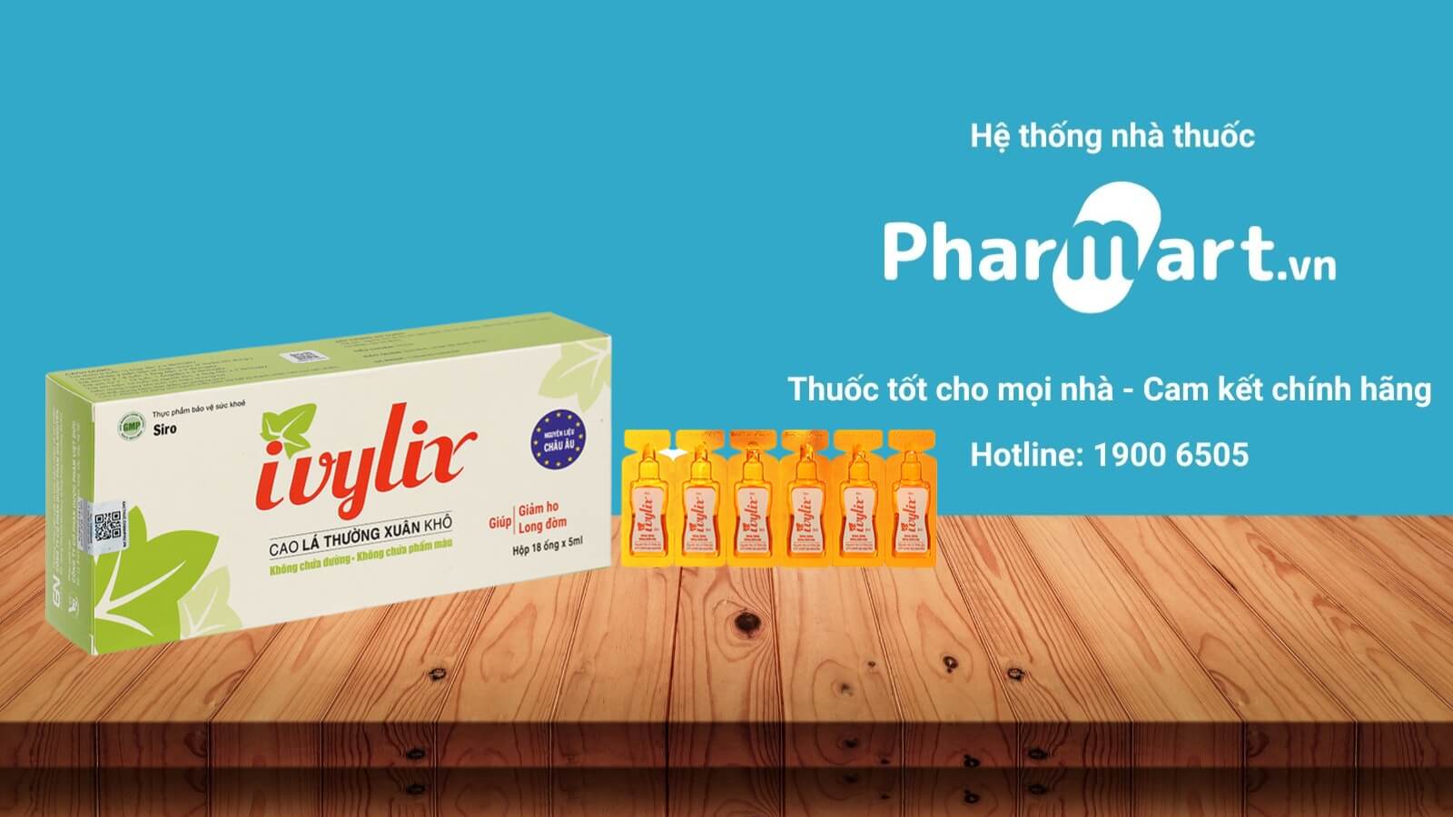 Siro ho Ivylix hỗ trợ giảm ho, long đờm