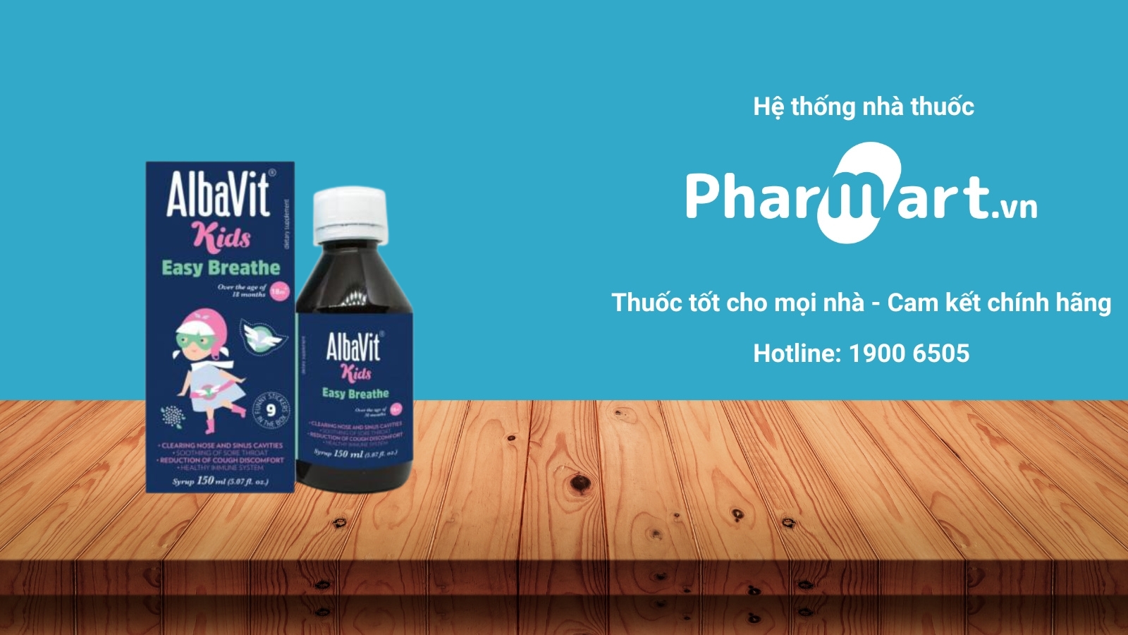 Pharmart là địa chỉ mua Albavit Kids Easy Breathe uy tín tại Việt Nam