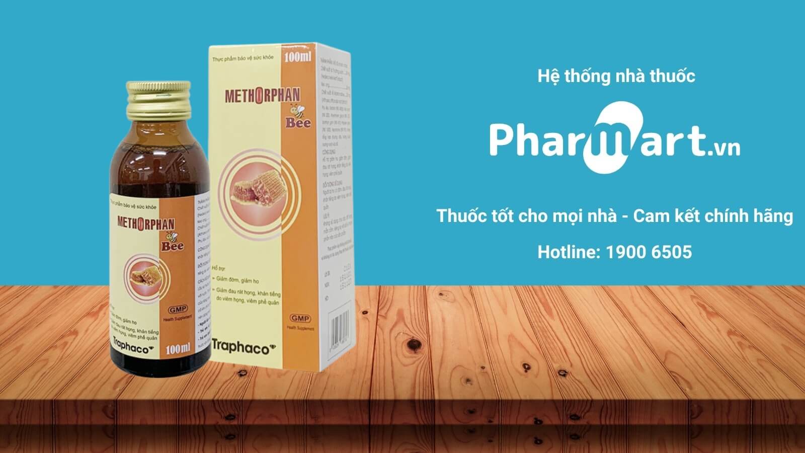 Siro Methorphan Bee Traphaco hiện đang được bán tại Nhà thuốc Pharmart.vn
