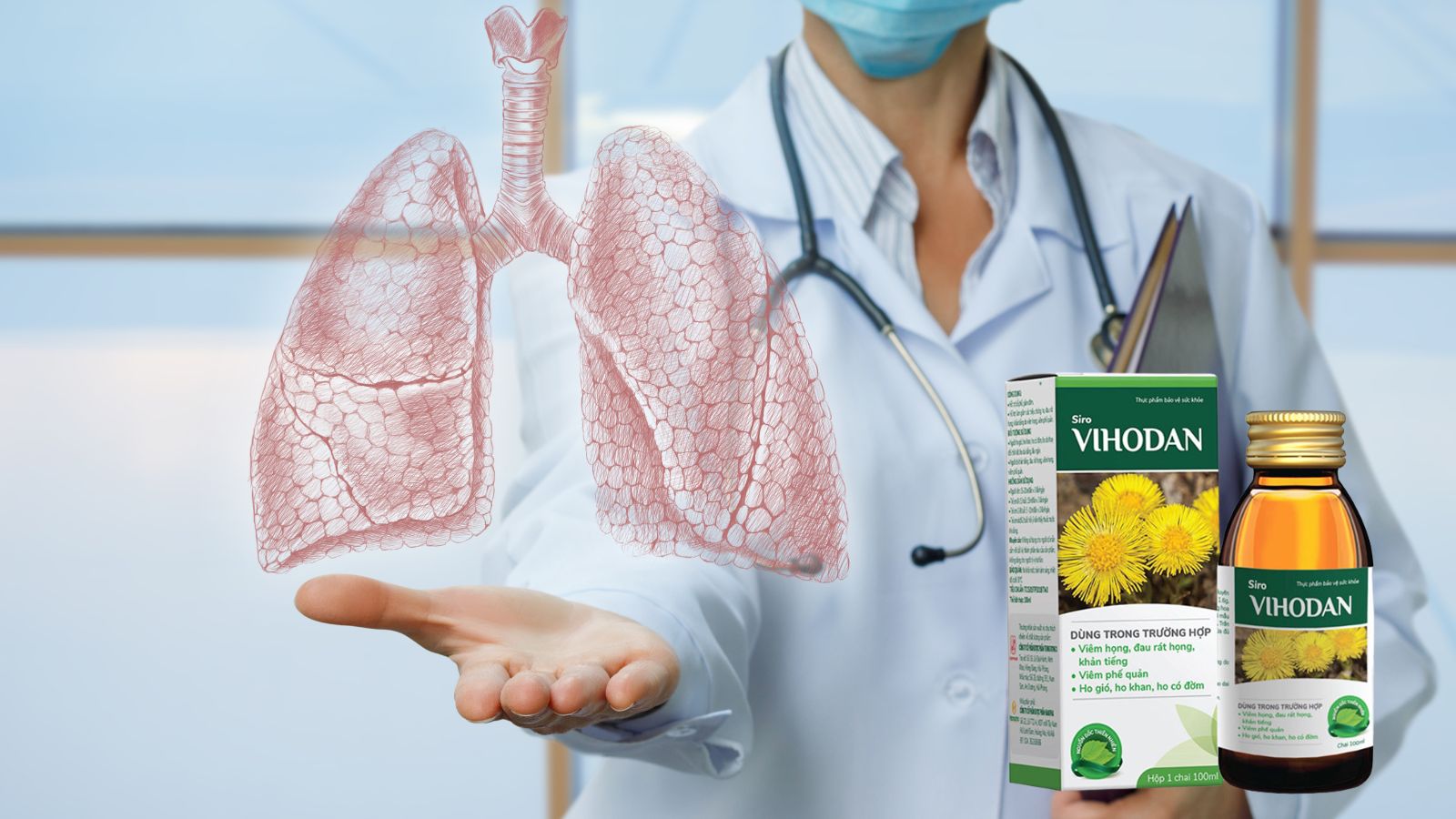 Siro Vihodan - Giảm các triệu chứng ho