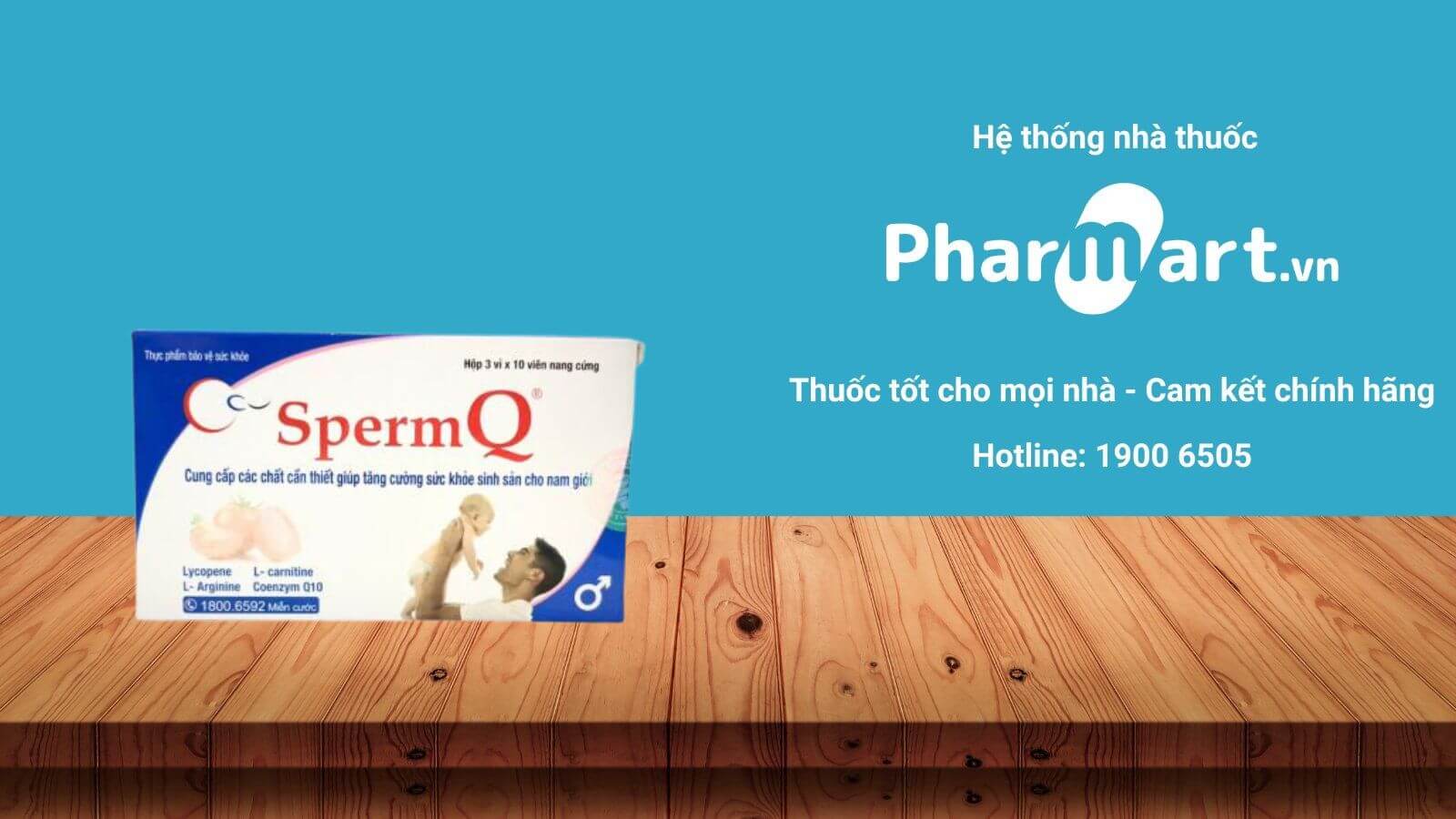 Liên hệ Pharmart.vn để đảm bảo mua Sperm Q chính hãng