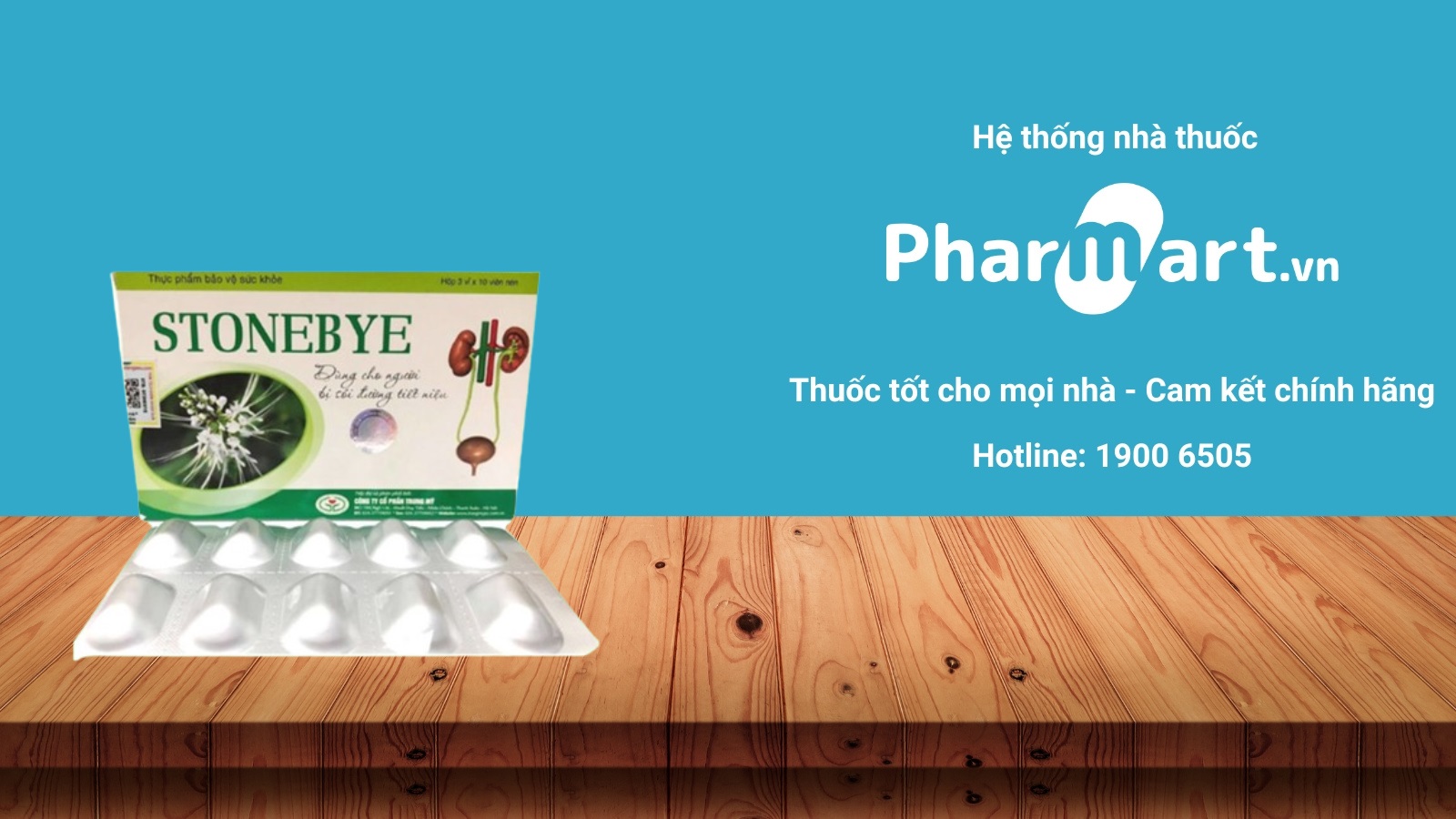 Sản phẩm chính hãng Stonebye bổ thận được phân phối tại Pharmart.vn