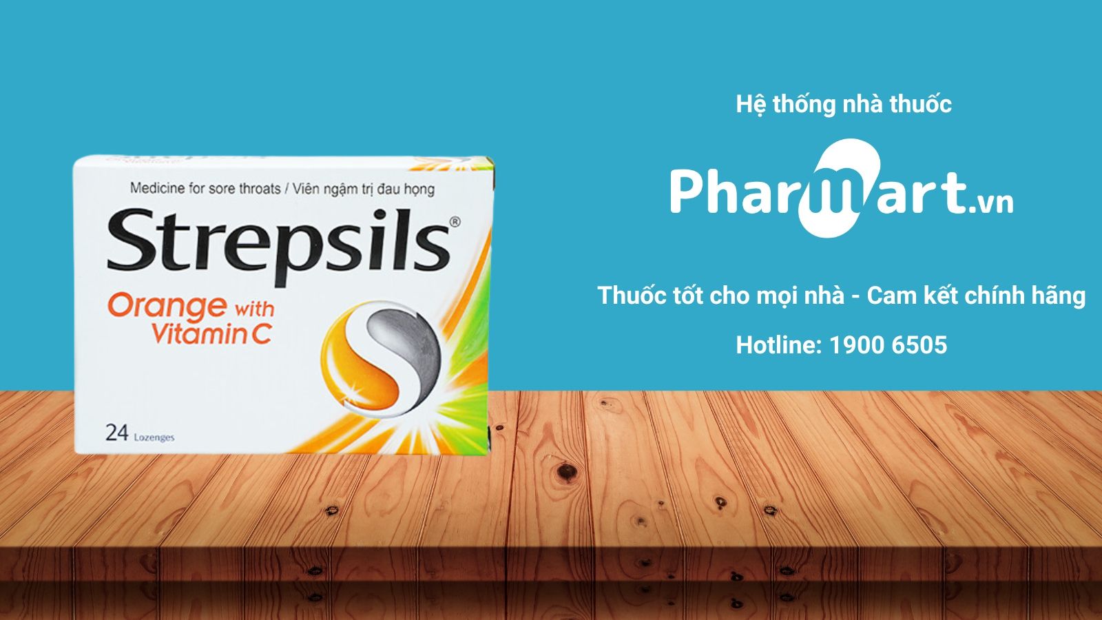 Mua ngay Strepsils Orange với Vitamin C tại Pharmart.vn