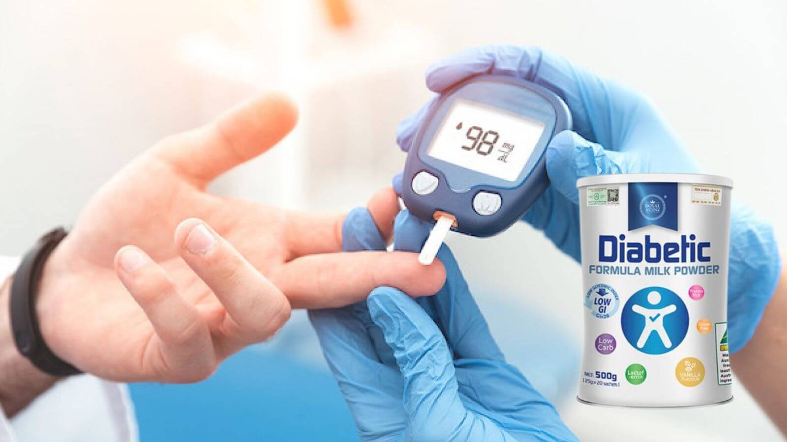 Sữa hoàng gia Royal Ausnz Diabetic Formula Milk Powder - sữa dành riêng cho người tiểu đường
