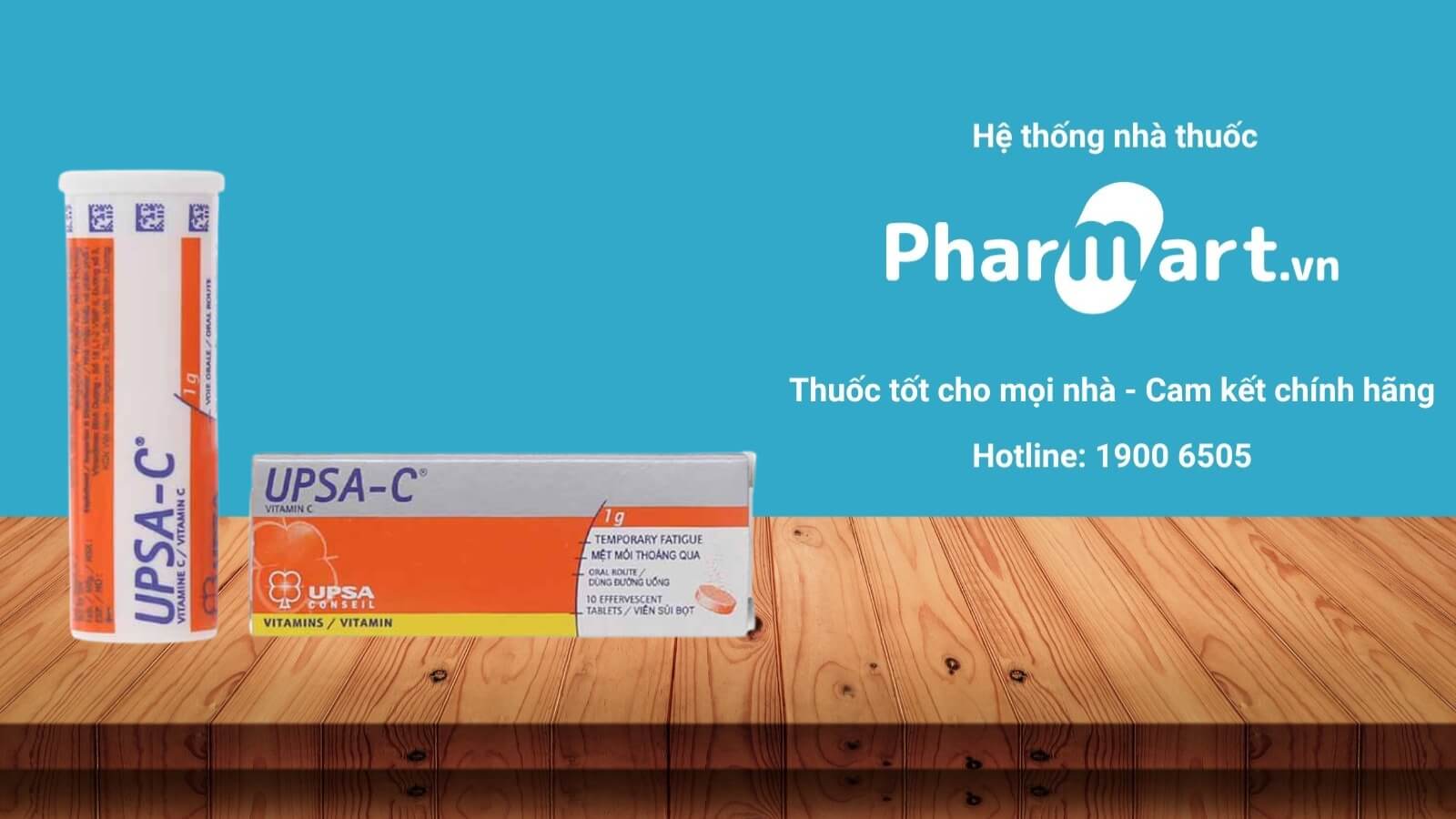 Sủi UPSA-C hiện đang được bán tại Hệ thống nhà thuốc Pharmart