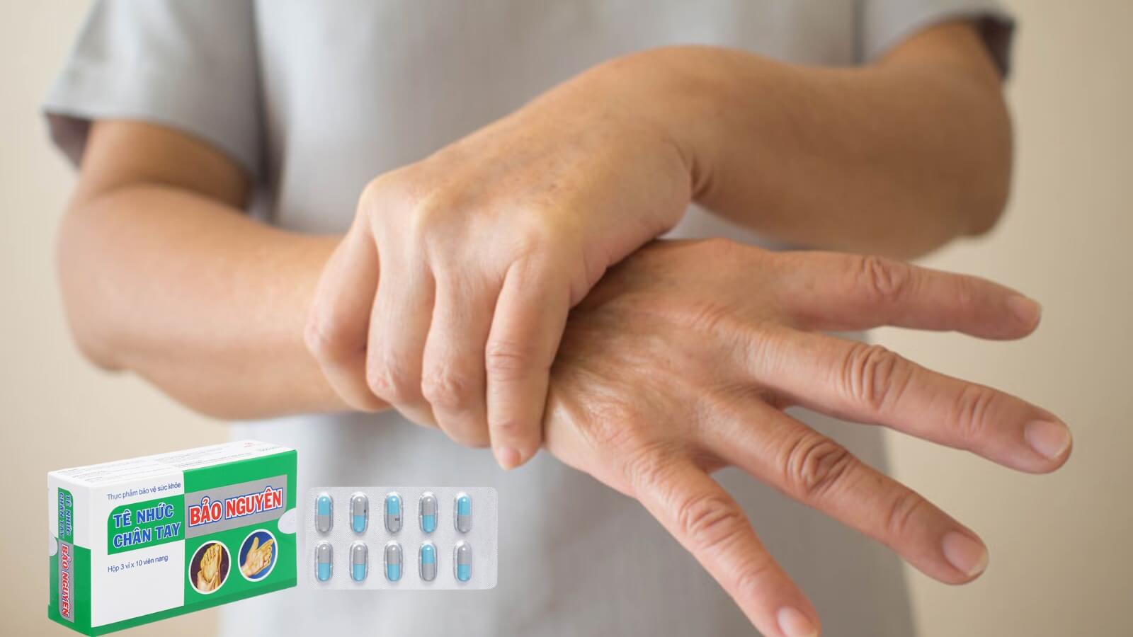 Tê Nhức Chân Tay Bảo Nguyên giảm triệu chứng tê chân tay, giảm đau nhức vai gáy, hông gối, đau dây thần kinh tọa