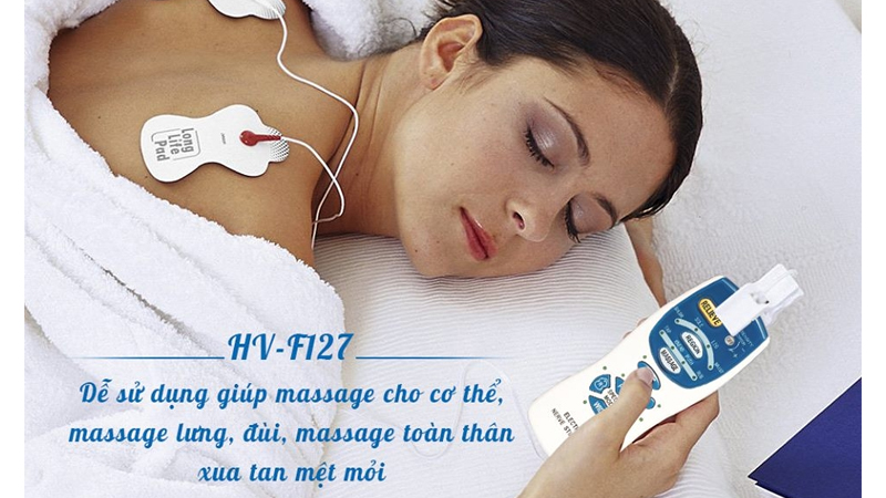 Miếng dán máy xung điện trị liệu Omron HV-F127 có thể dùng trong 5 tháng