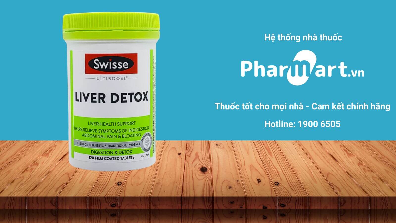 Mua ngay Bổ gan Ultiboost Liver Detox Swisse chính hãng tại Pharmart.vn.