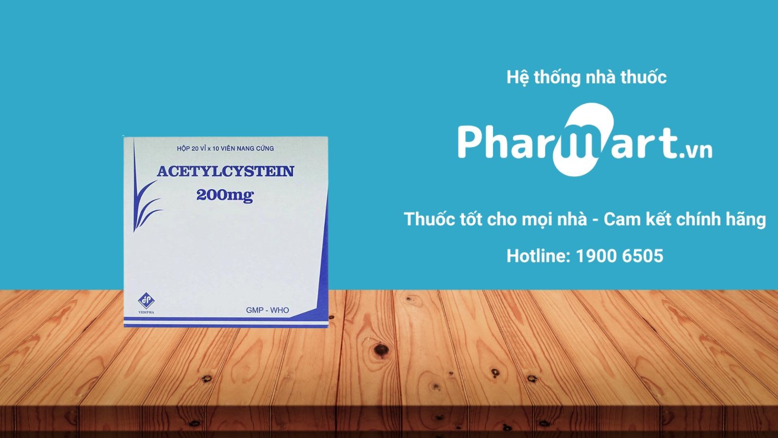 Mua ngay Thuốc Acetylcystein 200mg chính hãng tại Pharmart.vn