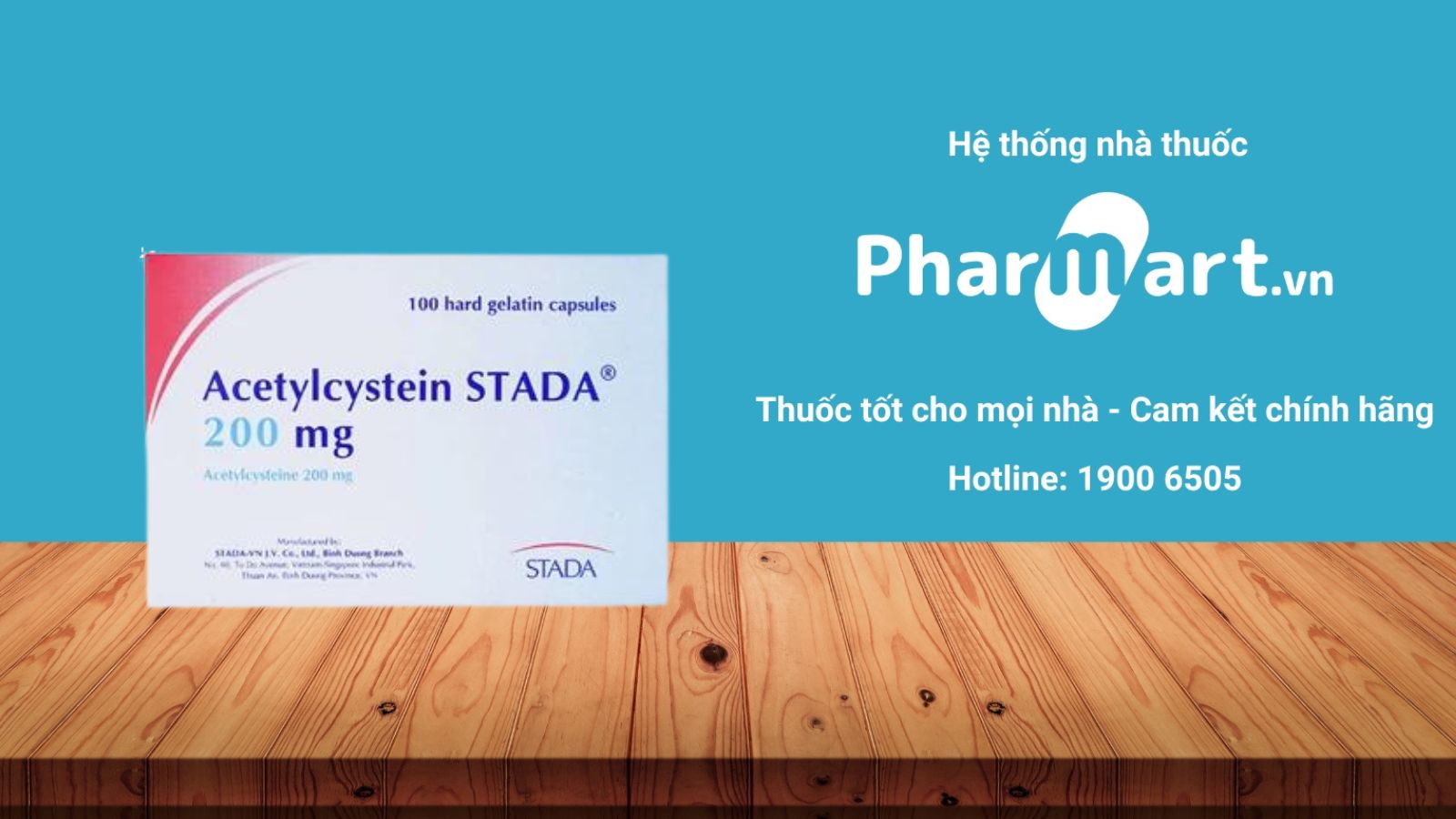 Mua ngay Thuốc Acetylcystein Stada chính hãng tại Pharmart.vn