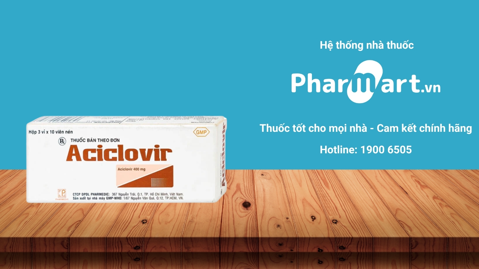 Mua ngay Acyclovir 400mg chính hãng tại Pharmart.vn