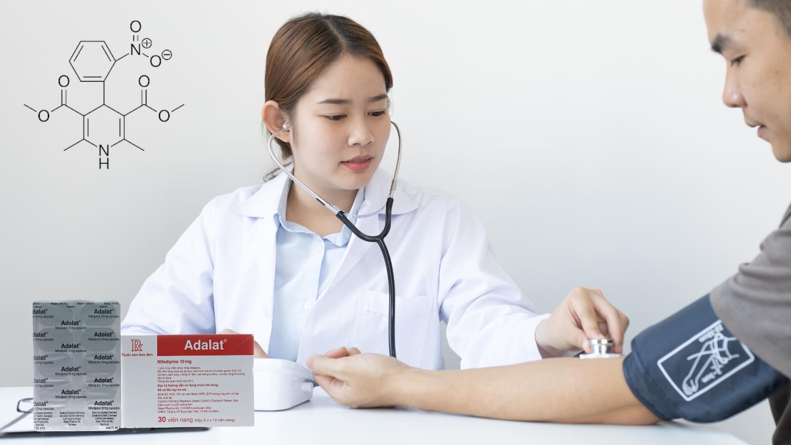 Thuốc Adalat 10mg điều trị tăng huyết áp và đau thắt ngực hiệu quả