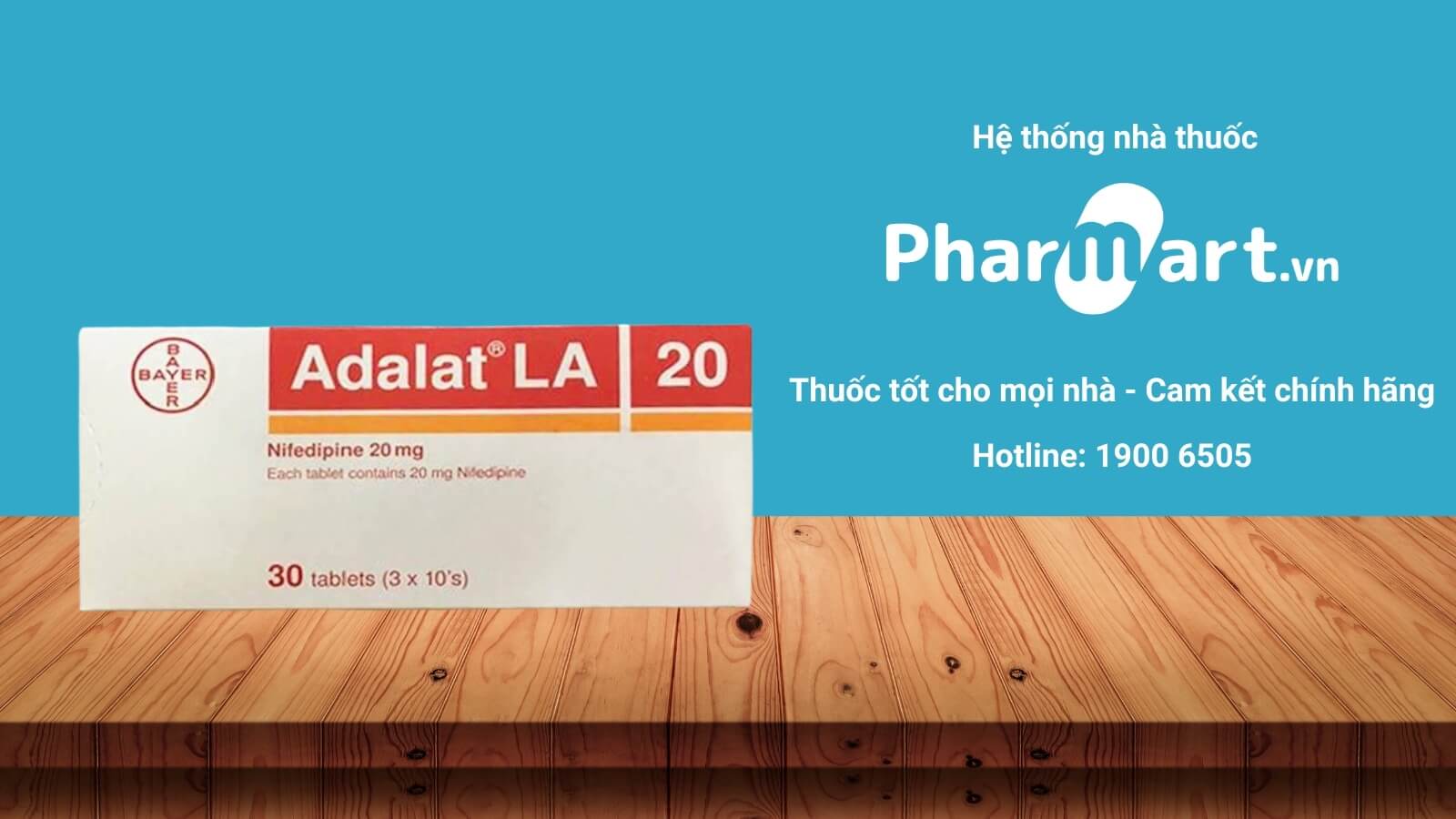 Mua Thuốc Adalat LA 20mg chính hãng tại Pharmart.vn