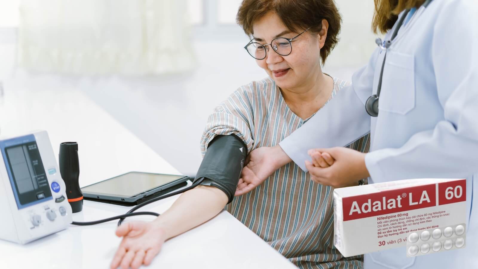 Thuốc Adalat LA 60 giúp điều trị bệnh tăng huyết áp ở nhiều mức độ