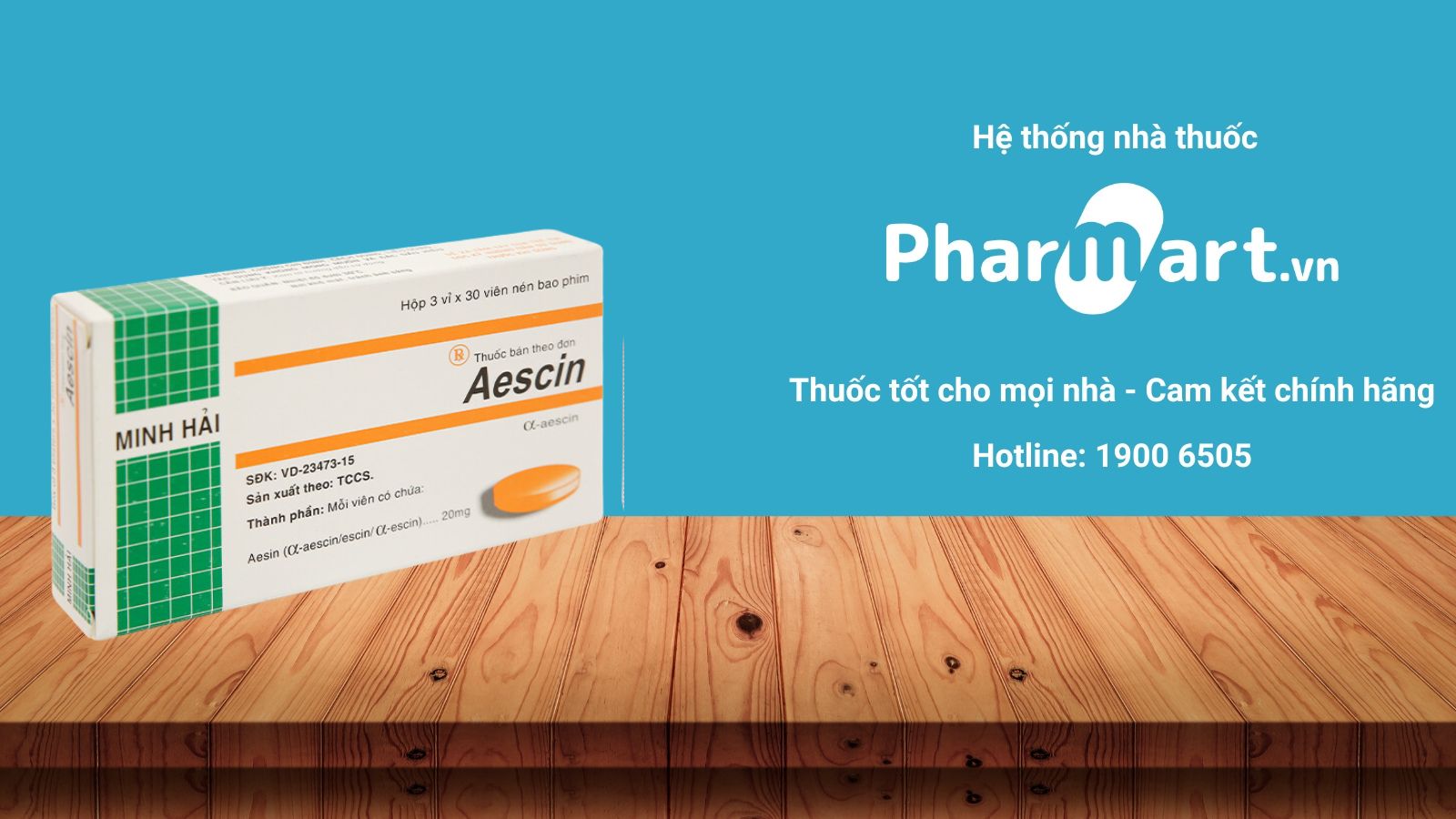 Mua ngay Aescin 20mg tại Pharmart.vn