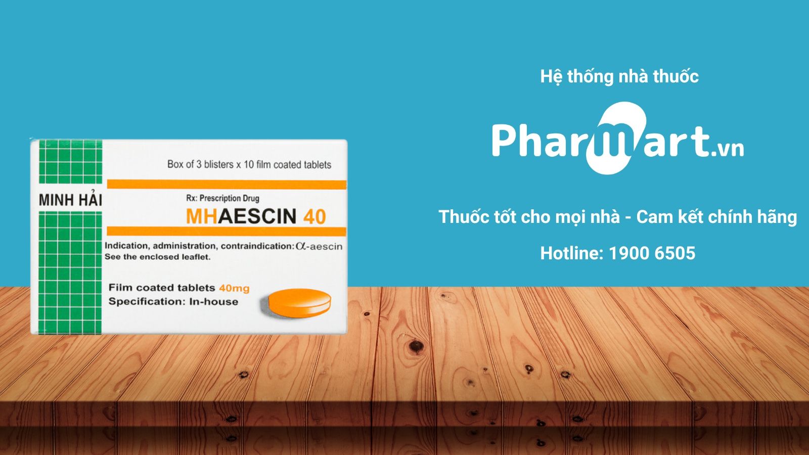 Mua ngay Aescin 40mg tại Pharmart.vn