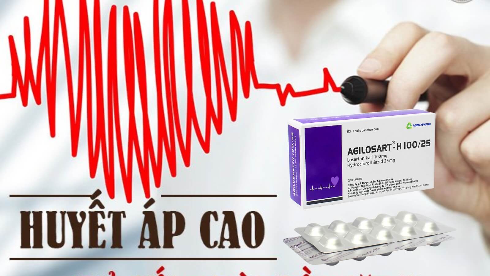 Agilosart-H 100/25 - Thuốc điều trị tăng huyết áp