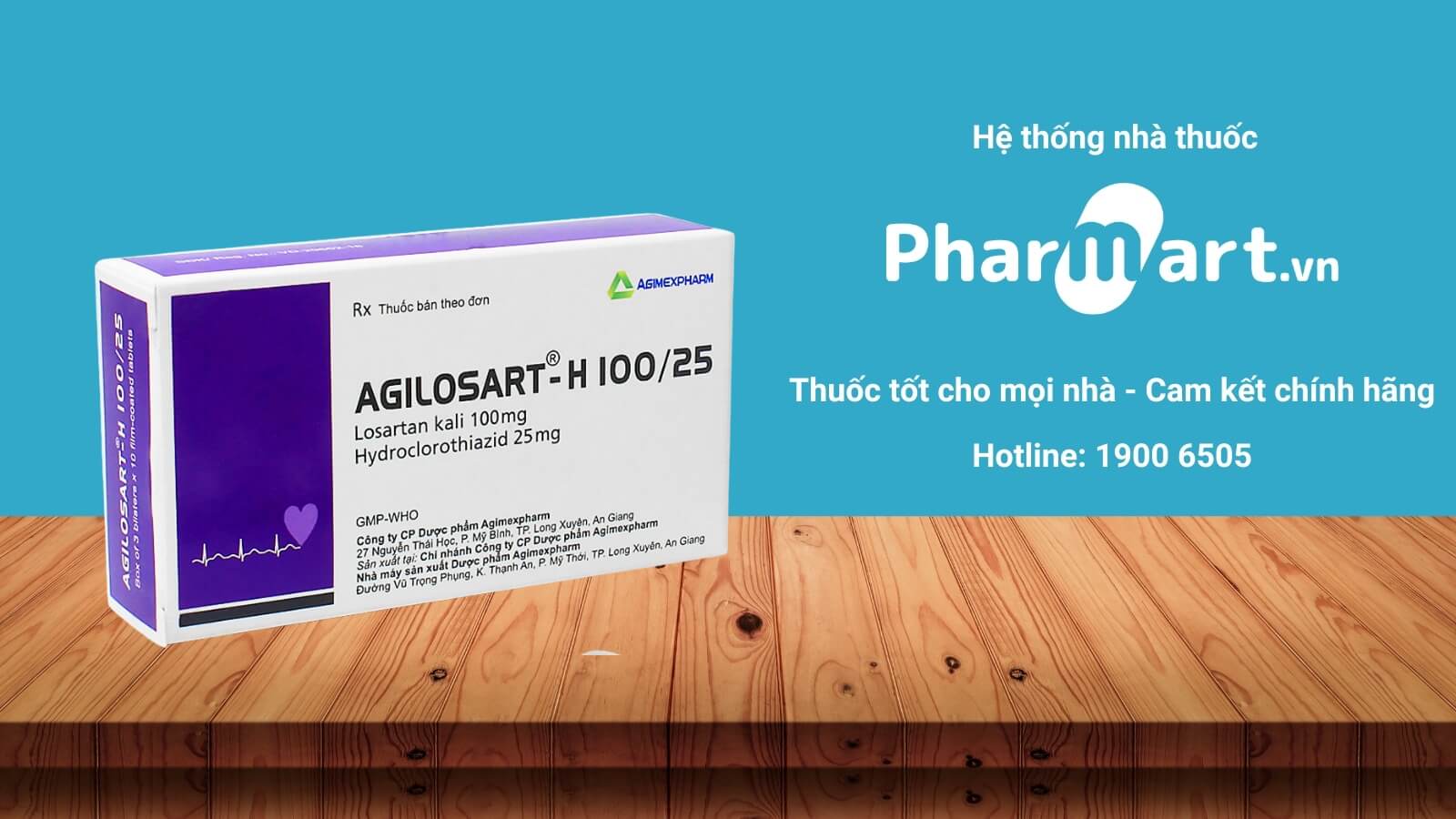 Mua ngay Agilosart-H 100/25 tại Pharmart.vn