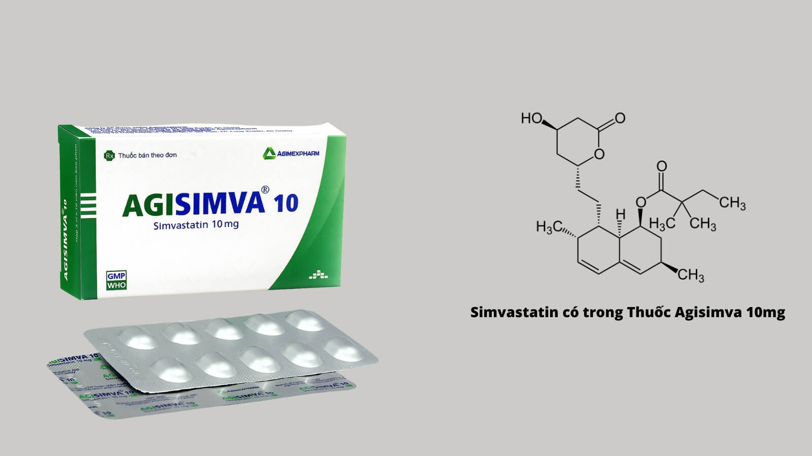 Thành phần Simvastatin có trong Thuốc Agisimva 10mg